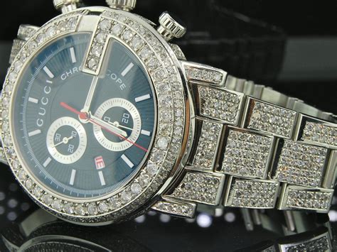 fully iced out gucci watch|iced out watches.